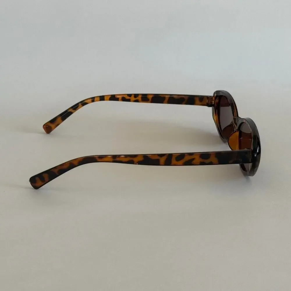 Y2K Brown Black Cat Eye Sunglasses Unisex Retro Streetwear UVA UVB